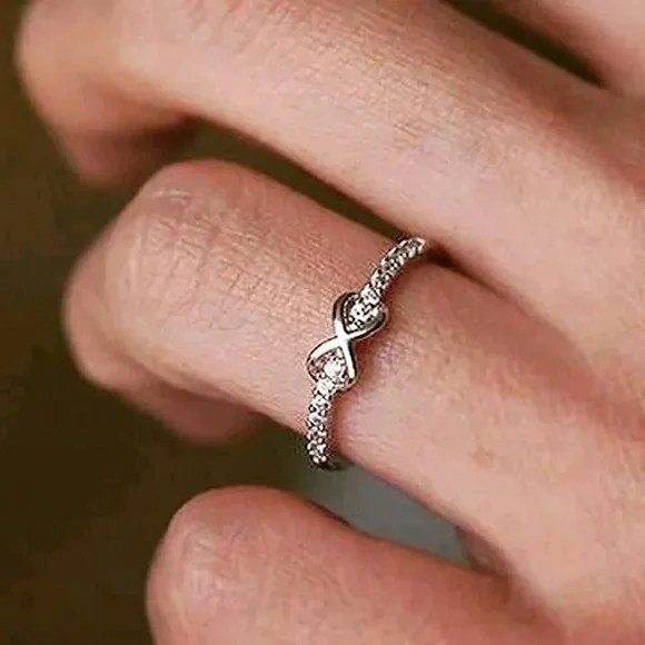Jewelry | New Womens 925 Silver Beautiful Infinity Diamond